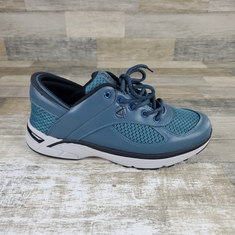 Zeba Hands-Free Slip On Mens Shoes Sz 10.5 Athletic‎ Blue Lace-Up Sneakers
